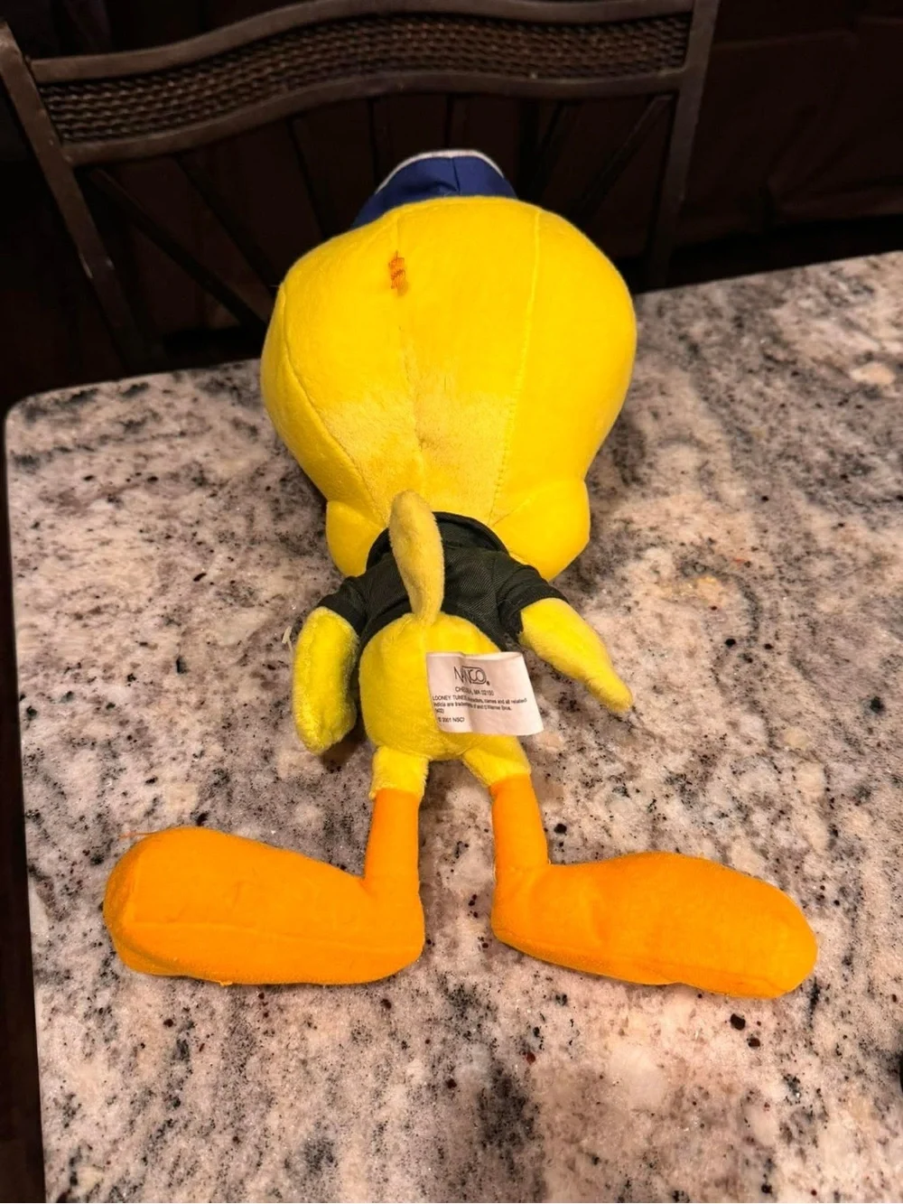 Vintage Tweety Air Force Plush Toy - Stuffed Animal 14in tall